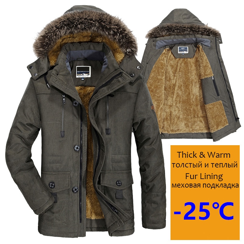 ܿ   Thicken Warm Parka Jacket Coats  ..